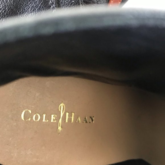 Cole Haan Black & Brown Platform Stiletto Heels - Picture 5 of 9